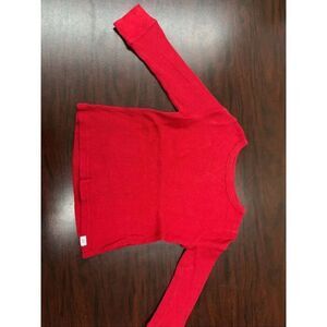 Gap Boys Red Waffle Weave Thermal Long Sleeve Tee Size 3T